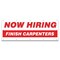 Signmission Now Hiring Finish Carpenters Banner Apply Inside Accepting Application Single Sided B-120-30241 - alternate 1